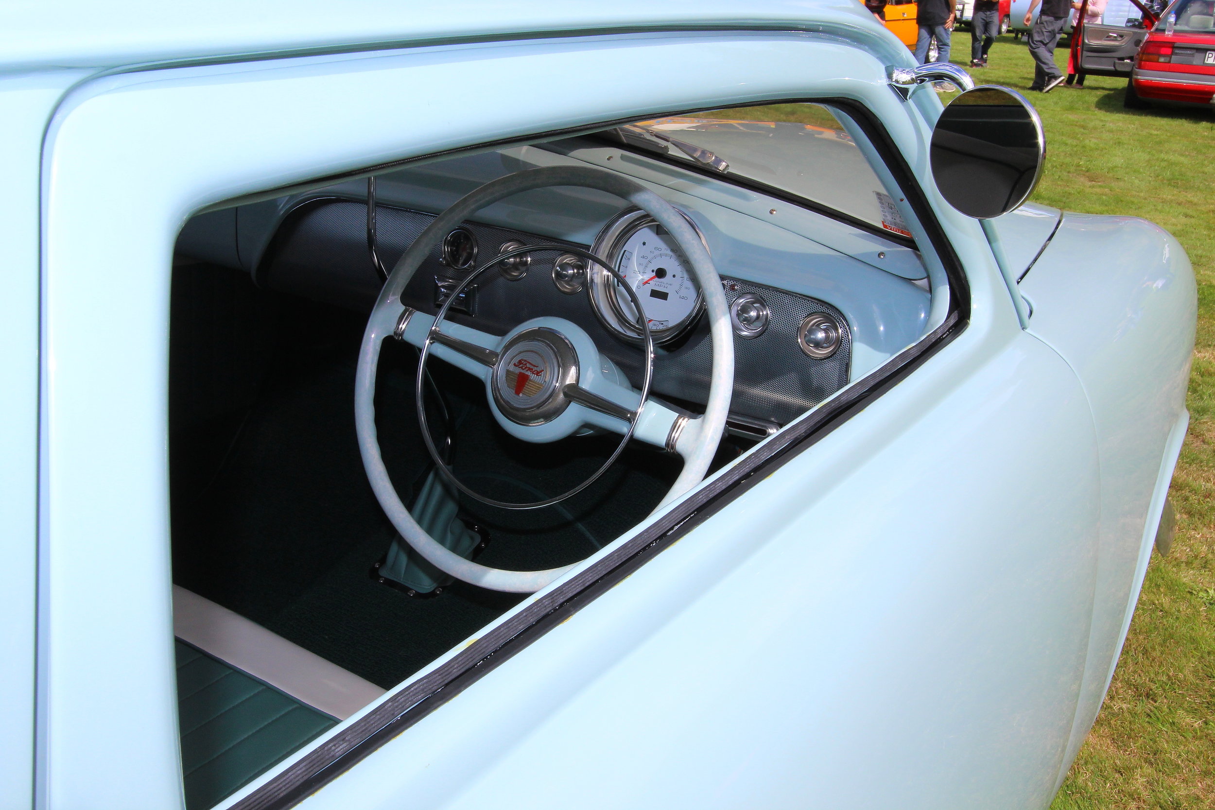  Interior of the winning '49 Ford 
